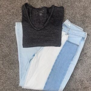 Pacsun Jeans with an American eagle shirt